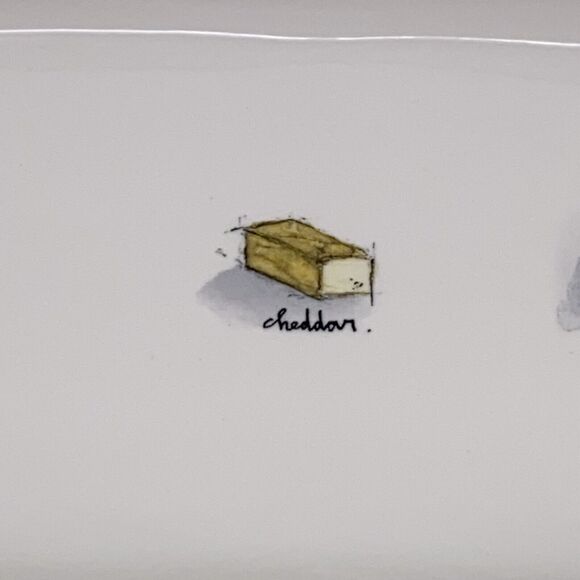 Rae Dunn Artisan Collection Cheese Serving Platter Tray 13.5" X 7" Magenta - Picture 3 of 7